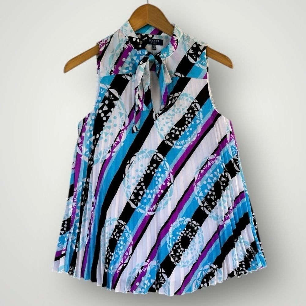 🎉5 for $45🎉 Kaari blue top blouse shirt size XS